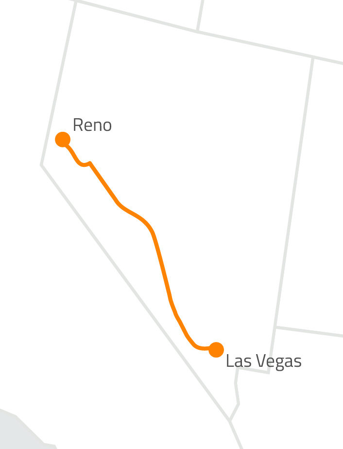 Diverse, Resilient Wavelength Routes: What it Means to Be Unique 11 Reno to Las Vegas