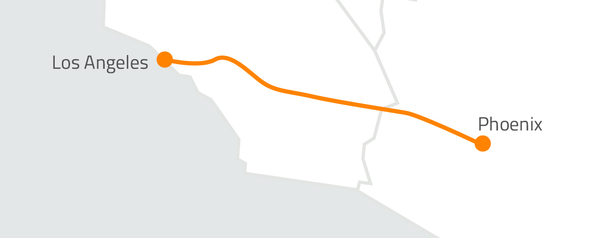 Route 14 - Los Angeles to Phoenix