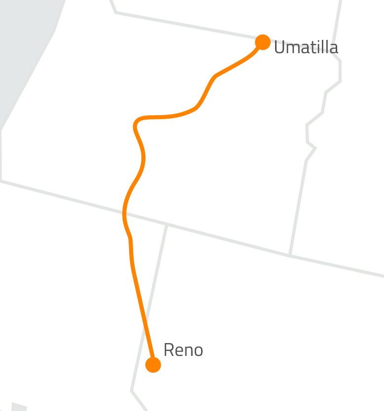 Diverse, Resilient Wavelength Routes: What it Means to Be Unique 6 Umatilla to Reno
