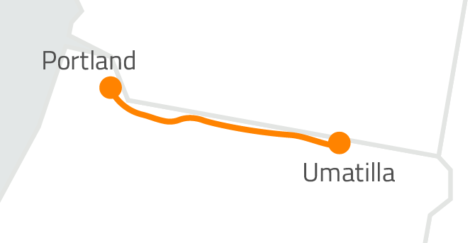 Zayo’s Unique Dark Fiber Routes: Setting the Standard for Network Resilience 2 Portland - Umatilla