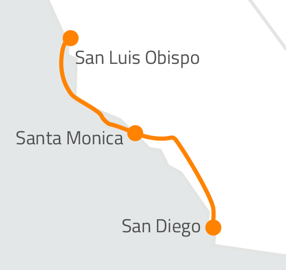 Zayo’s Unique Dark Fiber Routes: Setting the Standard for Network Resilience 1 San Luis Obispo - San Diego