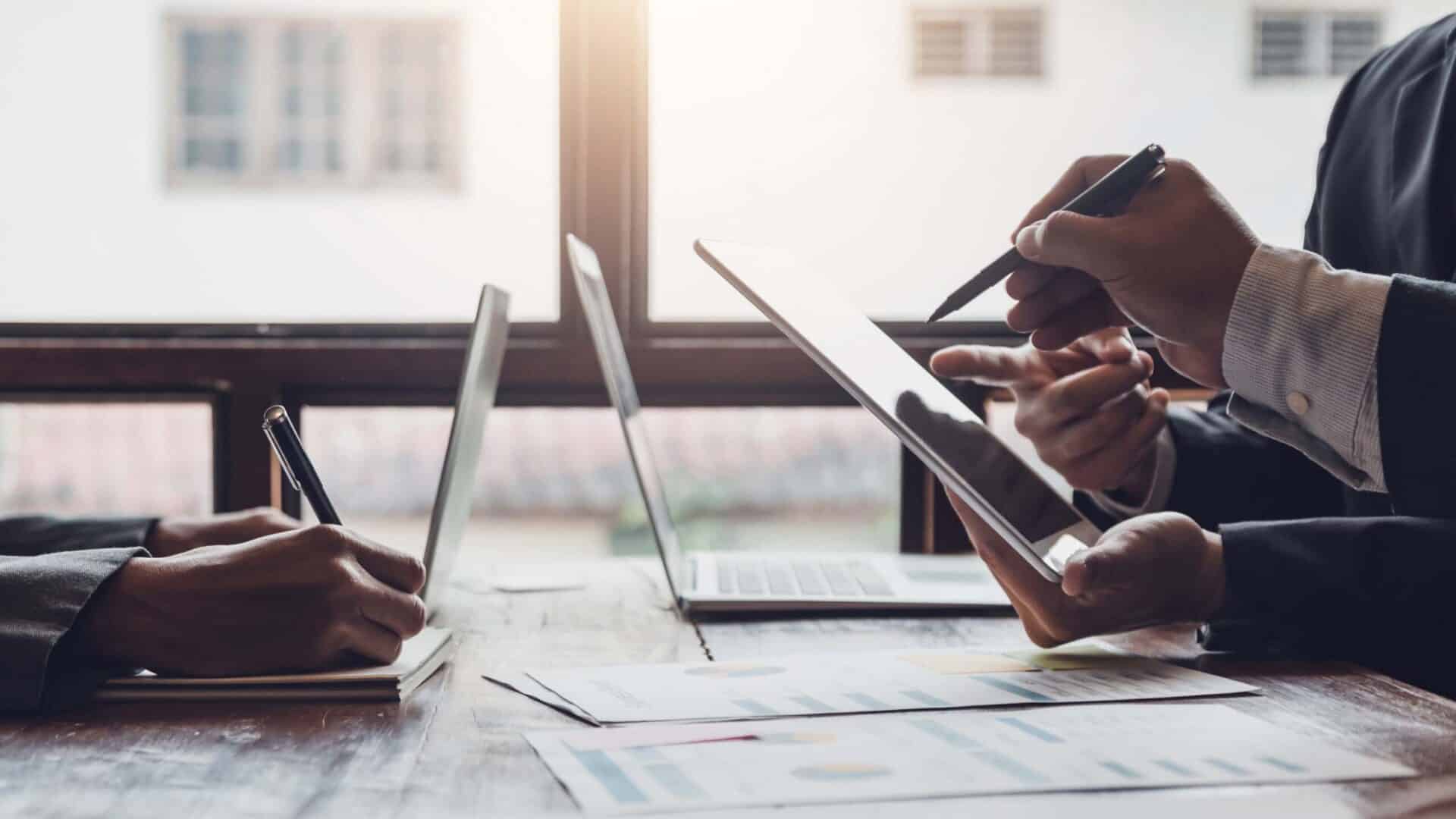 The Case for Cloud Communications 1 colleagues using cloud communications scaled 1