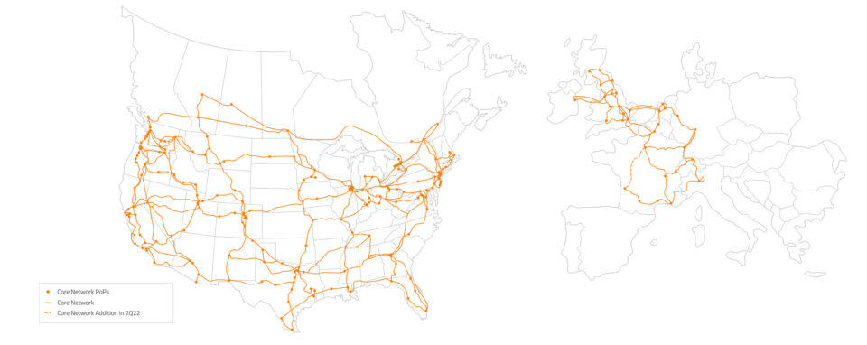 Télécharger notre carte réseau européenne et nord américaine