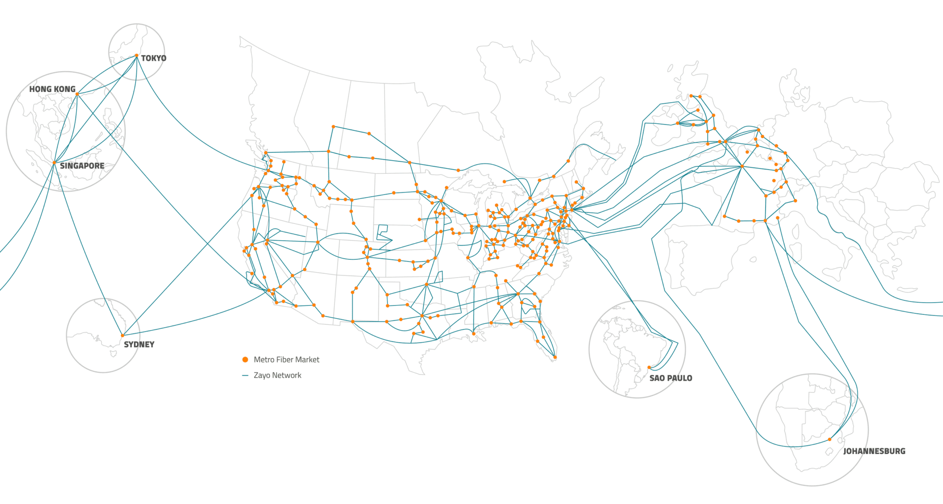 How We’re Investing in Our Network – and Our Customers 1 zayo global subsea network map